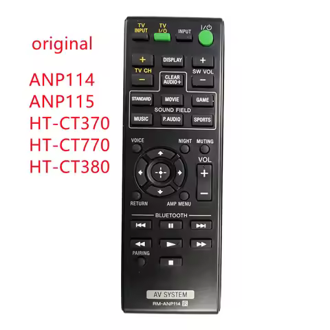 Original Remote Control for SONY AV System Compatible with RM-ANP114 ANP115 HT-CT370 HT-CT770 HTCT38