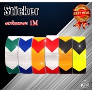 1 Meter Reflective Sticker Fluorescent Decal Car 1M