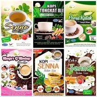 Kopi senna - Koko Senna - Teh Senna - Vanilalatte Senna - Kopi Montoqz - Kopi Peria Katak Bidan Liza