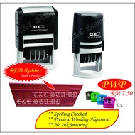 Self Ink Date Rubber Stamp / Cop Tarikh / Company Chop / Cop Tarikh Syarikat / Dater Stamp / Time & 