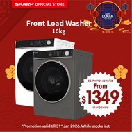 SHARP FRONT LOAD WASHER ES-FW1014SB / ES-FW1014SW