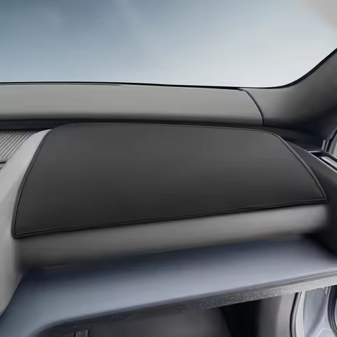 Pu Leather Dashboard Mat Cover Flannel Regular Mat for Volvo EX30 Cross Country 2023-2025 Avoid Ligh