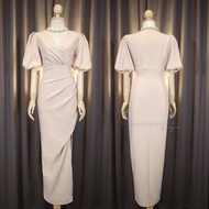 [พร้อมส่ง] [LUXURY707] FN4111 : ราตรียาวออกงานเกาหลี มินิมอล