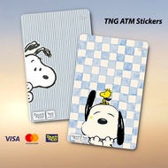 SNOOPY TNG - TOUCH N GO STICKER CARD / ATM CARD STICKER COVER, TNG CARD, ATM CARD Waterproof Sticker