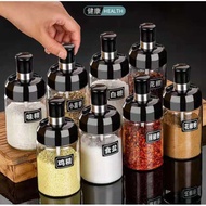 Glass Jar Spice Airtight Containers Condiment SaltSeasoning Storage Bottle Spice Jars Pot With Spoon