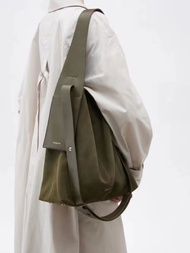 Songmont [ear-hanging tote bag] similar style first-grain cowhide microfiber same designer crossbody bag 【OEM】◇◆