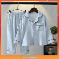 Đồ Ngủ Dài Tay Cho Bé Bộ Pijama ngắn tay Bé Trai Bộ Pijama Cho Bé Gái Chất Đũi In Hình Cực Yêu Cho B
