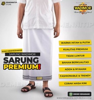 Sarung Wadimor Putih Polos (GROSIR / ECERAN) - PREMIUM