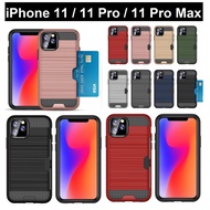iPhone 11 Pro Max / iPhone 11 Pro / iPhone 11 Rugged Card Slot Armour Phone Case Casing Cover