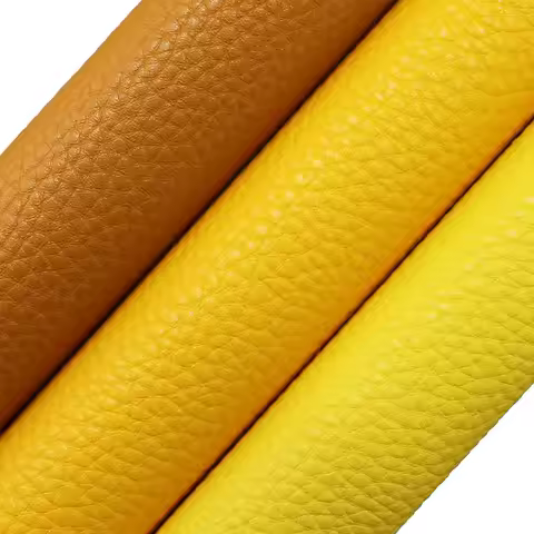20/50 X 120cm Roll A4 Sheet 20 X 30cm Bright Yellow Textured Faux Synethetic Leatherette Leather Fab