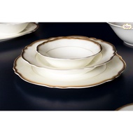 Vantage Embosed Floral Odessa Gold 16pcs Dinner Set