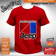 Kaos Jeep tshirt Baju Offroad 4x4 4WD wrangler rubicon JK willys CJ7 otomotif jeep ktk jp018