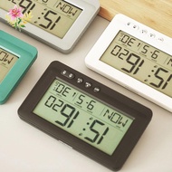Digital Radio-Controlled Alarm Clock, Digital Alarm Clock with Thermometer, Alarm Clock Digital with