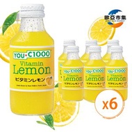 You C1000 - You C1000 維他命檸檬味健康飲料 (玻璃樽) - 6x140毫升 平行進口