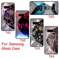 HG Samsung Note 10 A51 A71 A81 Plus Lite Soft Edge Tempered Glass Cover XK9 Anime Sword Art Online 2