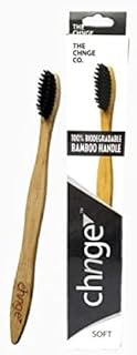 Chnge Bamboo Toothbrush (Pack of 2) Charcoal Soft Toothbrush (2Toothbrushes)
