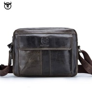 【A Great】 Men Genuine Leather Briefcase Messenger Bag fashion cow leather Business Handbags for Docu