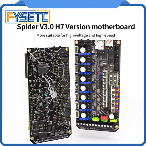 FYSETC Spider V3.0 H7 32 Bit MotherBoard Drive 24V/48V optional Power Supply Board 8 Axis TMC5160T T