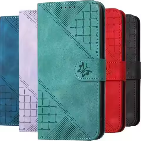Cute Line Butterfly Case For OPPO Realme Narzo 30A N53 N55 7 7i 8 9i 9 11 12 Pro Plus 5G V23 Card Sl