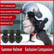 LX1 Motorcycle Summer Helmet Special Bluetooth Headset Portable CVC Smart Noise Cancelling Takeaway Headset