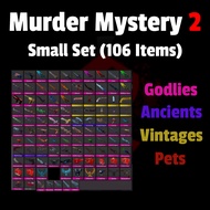 Murder Mystery 2 MM2 Godly Set (small Set) 106 Items PC Game