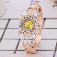 Popular watch with rose gold diamond bracelet watch quartz watch ladies bracelet watch watch