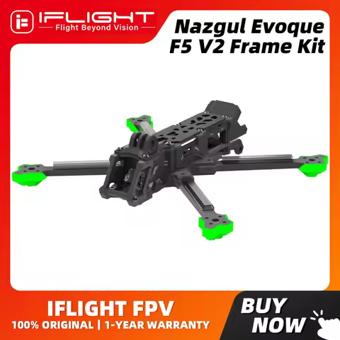 iFlight Nazgul Evoque F5 V2 5 Inch Frame Kit for FPV Racing F5D/F5X HD/Analog (Squashed-X / DeadCat)