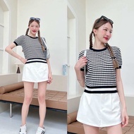 88story.th - Cookie top พร้อมส่ง เสื้อไหมพรมลายทาง