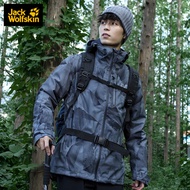 Jack Wolfskin狼爪冲锋衣男秋冬新款户外运动保暖鹅绒三合一夹克外套5118596 5118596-8103/暗灰纹 L 180/100A/充绒量：110G