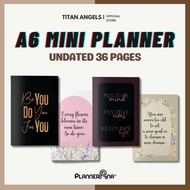 Planner Ana Mini Monthly Planner A6 Undated Calendar 2026