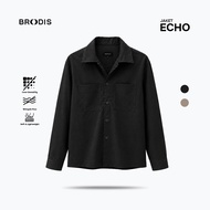 KEMEJA Broodis - Echo Shacket Long Sleeve Shirt Jacket - Black
