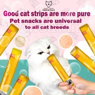 【PAWS&TAILS】Cat Stick Snack Wet Food  50PCS/100PCS Chicken flavor 15g （Ready Stock）