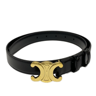 เข็มขัด ความกว้าง2.5cm [TRENDX] CELINE MEDIUM TRIOMPHE BELT 45AK93A01.38NO BLACK GOLD 80cm