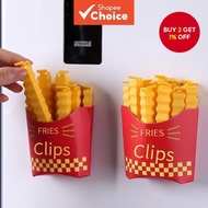 12Pcs French Fries Sealing Clip Refrigerator Strip Sealing Clip Food Moisture Preservation Clip