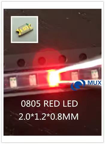 1000pcs LEDs SMD 0805 Red Diodes SMD LED 0805 SMD Diode 2.0*1.2*0.8mm 0805 smd led Red light-emittin