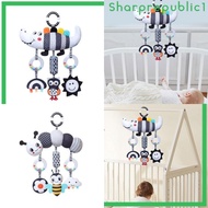 [Sharprepublic1] Baby Crib Mobile Black and White Mobiles Baby Crib Rattles for Ages 0+ Months