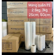 Pe wrapping film. 25cm - 50cm belly wrapping film. packing film
