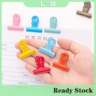 LM. Folder dovetail clip note clip retro metal clip student office storage note paper folder