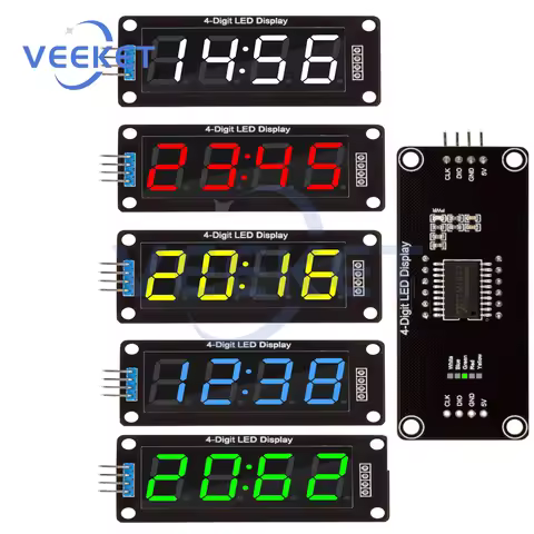 TM1637 LED Display Module 0.56 inch 4 Digit 7 Segment Digital Tube Clock Module TM1637 LED Time Indi