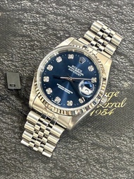 🌈🌈新返貨啦🌈🌈 ROLEX 勞力士 Datejust 16234 36mm ✨三角坑紋牙圈 🩵藍面水泡石 💎 經典 3135 自動機芯 🔗連原裝五珠精鋼帶 ⚙️狀態極佳 💛淨錶 🌟VU3322（廣華