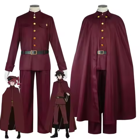 Tetcho Anime Bungo Stray Saigiku Jouno Cosplay Costume Cloak Hat Wig Hunting Dogs Tetchou Suehiro Un