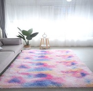 ONE - 室內地毯【紮染粉彩虹【點塑底布邊】尺寸【200*400cm】