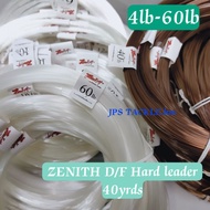 Zenith D/F Hard Leader 40yrds 4lb-60lb leader zenith seiko hard