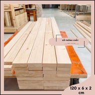 Pine wood bar 2cm x 6cm x 1m2 long + smooth on 4 sides DIY, home and balcony decoration [C18]