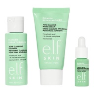 e.l.f. SKIN Blemish Breakthrough Blemish Control Basics Kit, Travel-Size Acne Skincare Routine, Clea