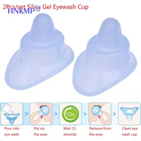 2pcs Eyewash Eye Wash Cup Silicone Resuable Medical Soft Eye Bath Cup Eye Wash Cup For Elderly Women