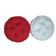 MERAH Round Seat Cushion D45T8 Red White