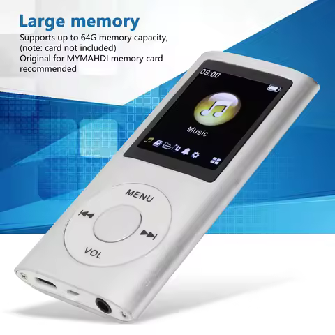 MP3 Player MP3 Player Stylish Multifunctional Lossless Sound Slim 1.8 Inch LCD Screen Portable MP3 M