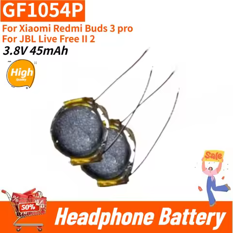 2PCS GF1054P Digital Battery 3.8V 45mAh For Xiaomi Redmi Buds 3 pro For JBL Live Free II 2 Noise-Can