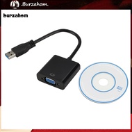 BUR_ USB 30 to 1080P VGA External Graphic Card Video Converter Adapter for Win7/8/10